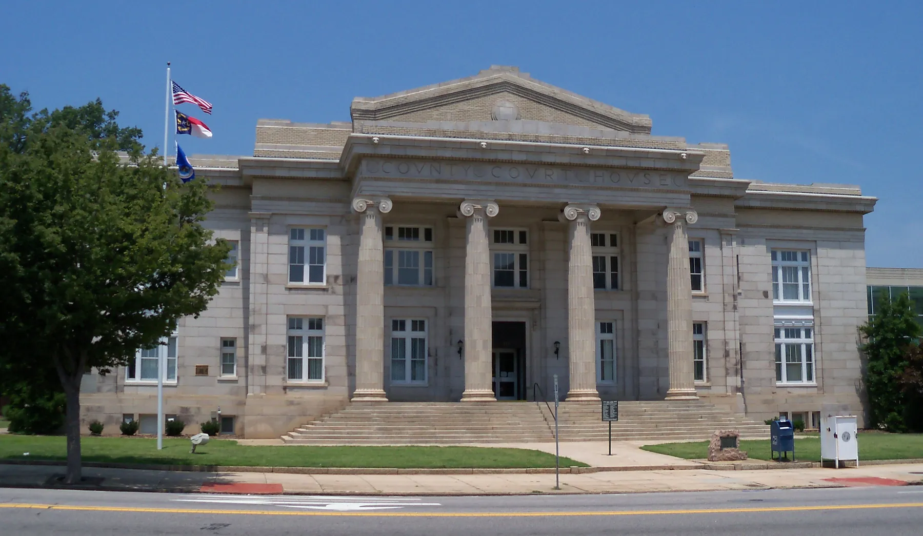 The Rowan County Courthouse in downtown Salisbury, NC