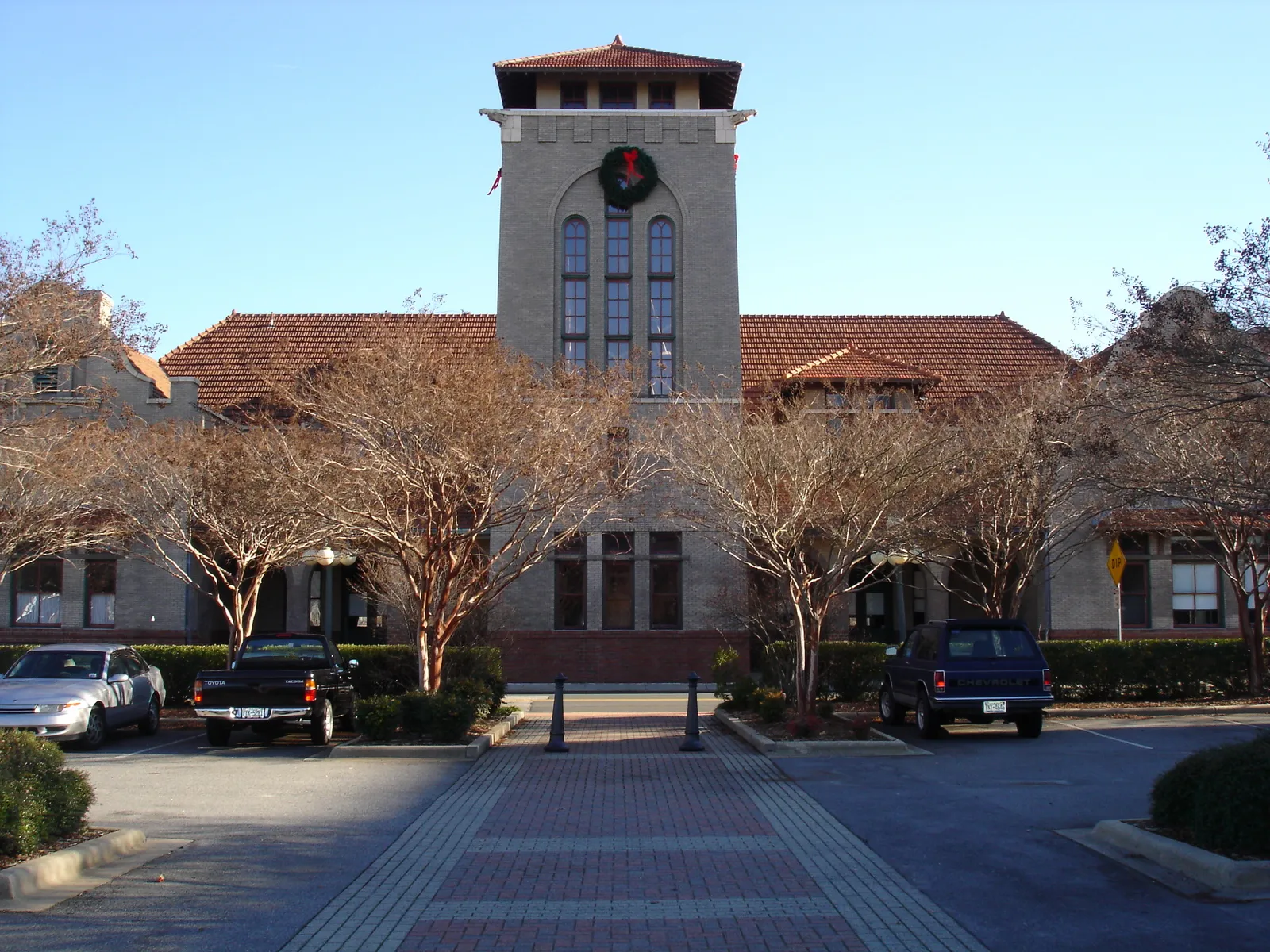 The Salisbury train station on Depot Street, served by Amtrak